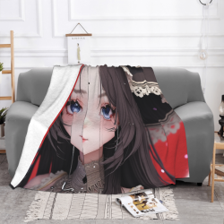 280g Flanelldecke (Horizontaler Stil) mit exquisitem Anime-Muster