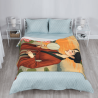 280g Flanell-Fleece-Decke (vertikaler Stil) mit Muster