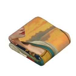 Decke aus Fleece 280 g/m² (vertikaler Stil) mit exquisitem antiken Muster
