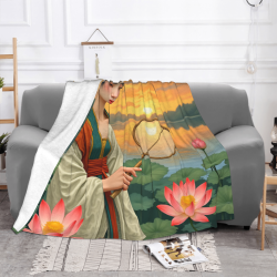 280g Flanelldecke - Antiker Stil, Schönheitsmuster