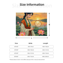 280g 플래넬 베란다 - 고대 스타일 아름다운 패턴