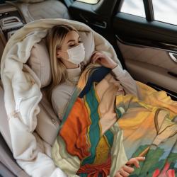 Coperta in法兰绒 di 280g - Motivo di Bellezza Antica