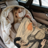 280g Flannel Fleece Blanket (Vertical Style) with Pattern