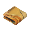 Couverture de flanelle verticale de 280 g : Impression de motif de dame classique, confortable et chaude