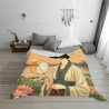 Coperta in Pile da 280g (Stile Orizzontale) - Motivo Donna in Stile Antico