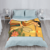 280 g Vertikaler Flanelldecke: Klassisches Damenmusterdruck, bequem und warm