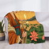 Flanelldecke 280 g - Klassisches Damenmuster