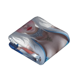 Sobra 280g de manta de franela con dibujo (estilo vertical)