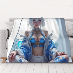 Manta de franela con flece de 280g (estilo horizontal) - Un bien cómodo con patrón