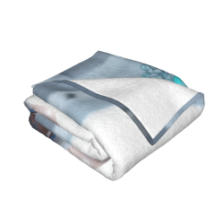 Coperta in flanella con pelliccia di 280g (stile orizzontale) - Un prodotto confortevole con motivo