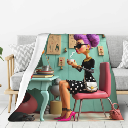 Manta de franela elegante - Diseño cómodo y moderno