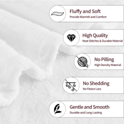 280g Vertical Flannel Blanket: Exquisite Printing, Comfortable and Warm