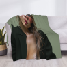 Coperta in flanella da 280g (stile orizzontale) con motivo, comoda e bella