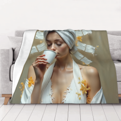 Coperta in Flanella da 280g (Stile Orizzontale) con Motivo