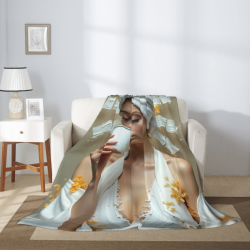 280g Vertical Flannel Blanket (with Exquisite Pattern)