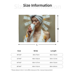 280g法兰绒毛毯（横款）带精美图案