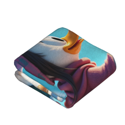 280g Flannel Fuzzy Blanket (Vertical Style) with Donald Duck Pattern - A Warm and Comfortable Choice