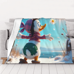 Coperta in flanella da 280g - Stampa Donald Duck