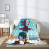 Flauschdecke aus Flanell 280 g (vertikaler Stil) mit Donald Duck Muster - eine warme und komfortable Wahl