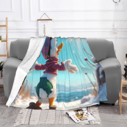 Couverture en flanelle de 280g - Motif Donald Duck