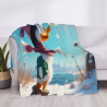 Couverture en flanelle de 280g - Motif Donald Duck