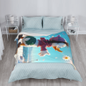 280g Flannel Fuzzy Blanket (Vertical Style) with Donald Duck Pattern - A Warm and Comfortable Choice