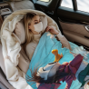 Flauschdecke aus Flanell 280 g (vertikaler Stil) mit Donald Duck Muster - eine warme und komfortable Wahl