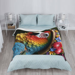 Papagei-Motiv-Decke - Okomall