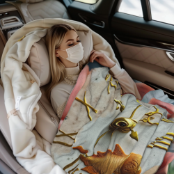 Coperta in flanella creativa - Texture astratta a gocce d'acqua