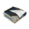 Coperta in Flanella da 280g (Motivo di Orologio Dorato su Roccia)