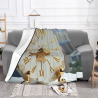 280g Flannel Blanket (Golden Clock Pattern on Rock)