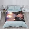 280g Flannel Fleece Blanket (Vertical Style) with Pattern