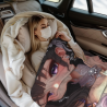 280g Flannel Fleece Blanket (Vertical Style) with Pattern