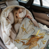 Couette en Flanelle 280g (Motif d'Horloge Dorée sur Rocher)