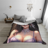 Manta de felpa flannel de 280g (estilo horizontal) con estampado