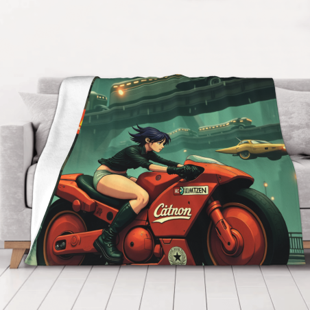Cyberpunk Flannel Blanket - Okomall