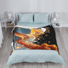 Coperta in flanella 280g (stile verticale) con motivo squisito, comoda e pratica