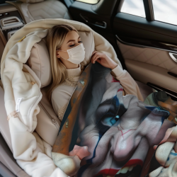280 غرامات من بطانة فلايل fleece (أفقيا) - نمط هارلي كوين
