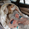280g Vertical Flannel Blanket (with Pattern) - Comfortable and Warm Home Goods