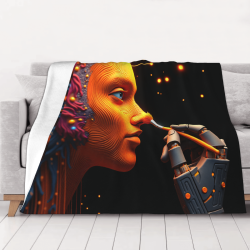 280g Flannel Fleece Blanket (Horizontal Style) with Full-幅 Single-Sided Printing
