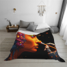 Couverture en flanelle polar de 280 g (style horizontal) avec impression sur toute la largeur单面