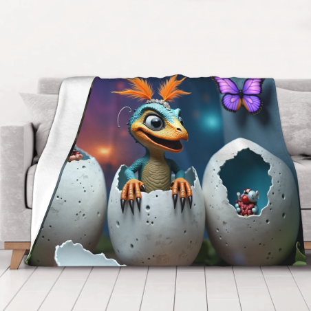 280g Manta de Flanelauzzy (Horizontal) - Diseño Animado Adorable