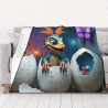 280 جرام قماش فلannel فuzzi-blanket (أفقية) - نمط كارتون لطيف