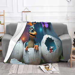 280 جرام قماش فلannel فuzzi-blanket (أفقية) - نمط كارتون لطيف