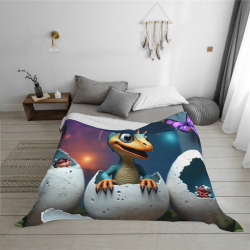 280g Manta de Flanelauzzy (Horizontal) - Diseño Animado Adorable