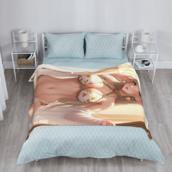 Coperta in flanella polar di 280 g (stile verticale) con bellissimo motivo