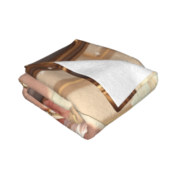 Drap en laine de flanelle de 280 g (style horizontal) avec magnifique motif anime