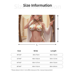 아름다운 애니메이션 패턴이 있는 280g 플란넬 후리스 담요 (가로 스타일)