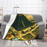 Coperta in Flanella Morbida da 280g (Orizzontale): Bella Coperta con Motivo a Piramide