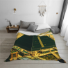 Couette en Flanelle Douce de 280g (Horizontal) : Belle Couette à Motif de Pyramide